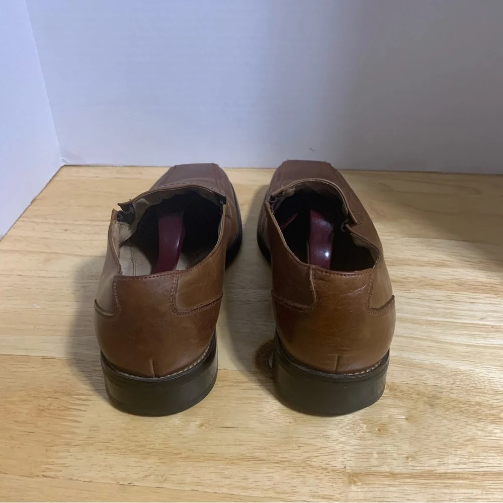 Stacy Adams Loafers Men's 7M Brown Leather Slip On‎ Dress Shoe